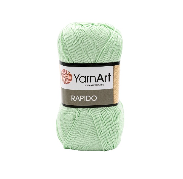

Пряжа YarnArt 'Rapido', 100г, 350м (100% микрофибра акрил) (697 мятный), 5 мотков, Зеленый, Rapido