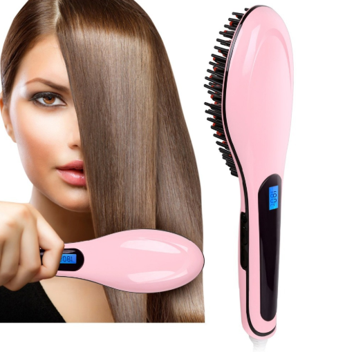 Расческа выпрямитель Fast Hair Straightener (Розовый)