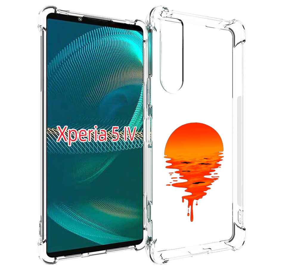 

Чехол MyPads оранжевый закат на воде для Sony Xperia 5 IV (5-4), Прозрачный, Tocco
