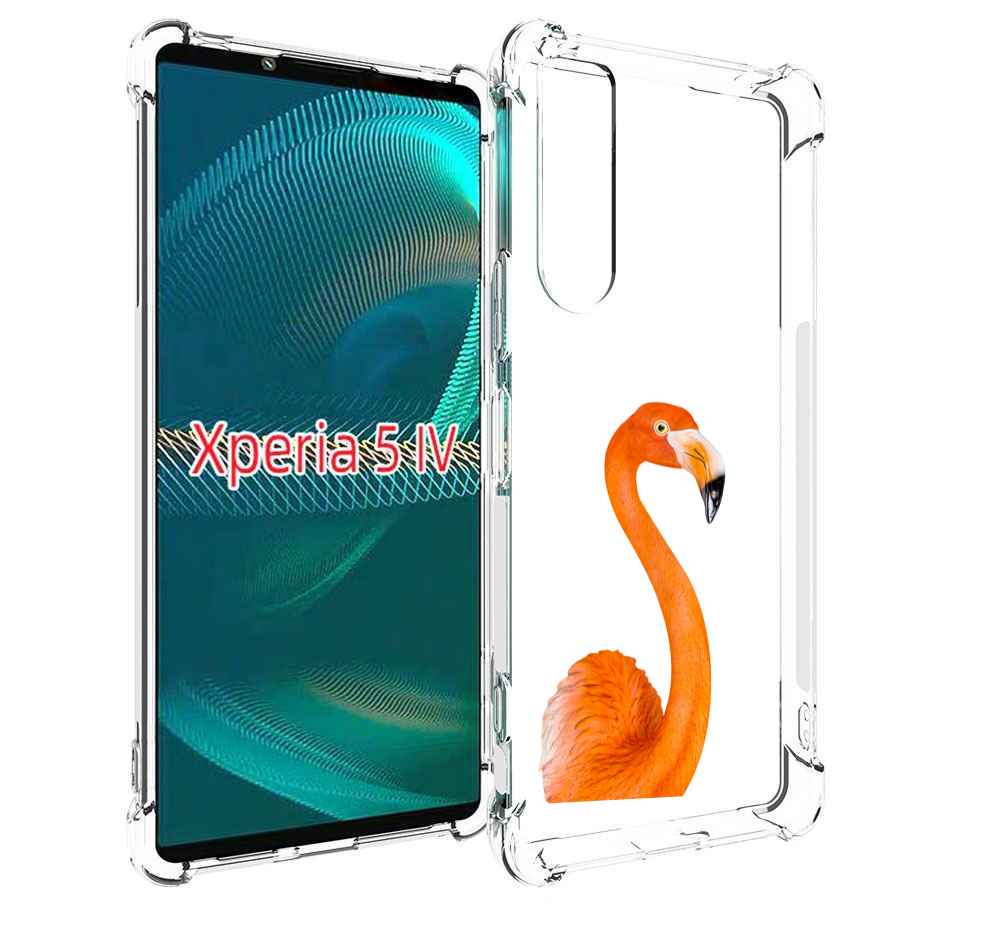 

Чехол MyPads оранжевый-фламинго для Sony Xperia 5 IV (5-4), Прозрачный, Tocco