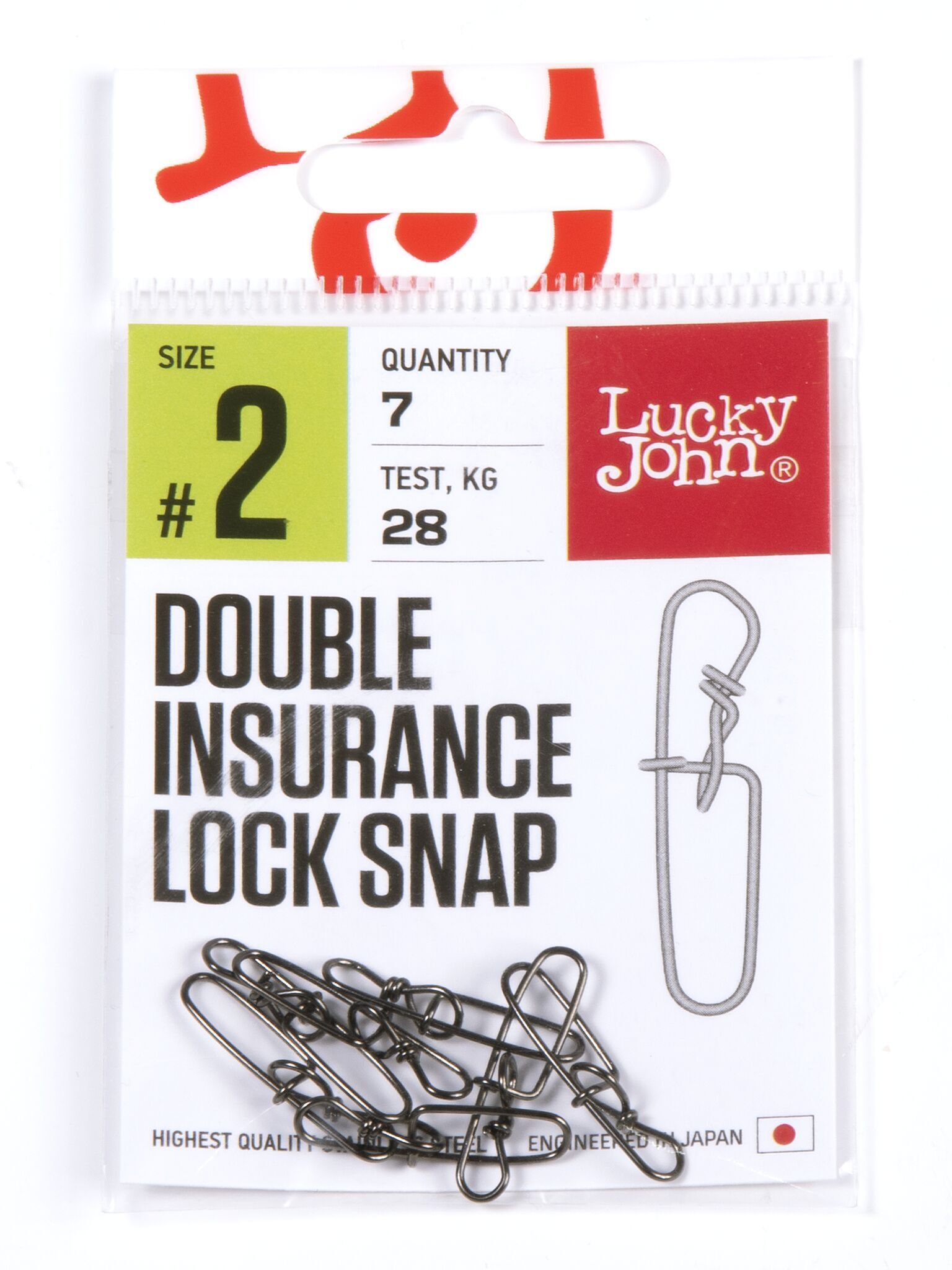 Застежки LJ Pro Series DOUBLE INSURANCE INSIDE LOCK SNAP 002 28кг 7шт 248₽