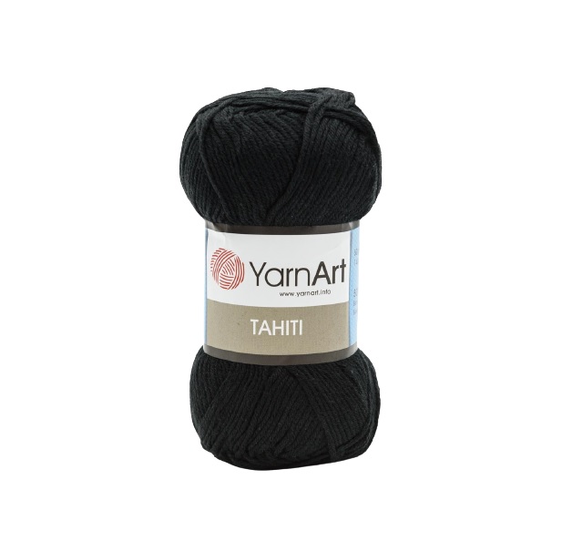 

Пряжа YarnArt Tahiti 50г, 140м (бамбук, хлопок) (211 чёрный), 8 мотков, Tahiti