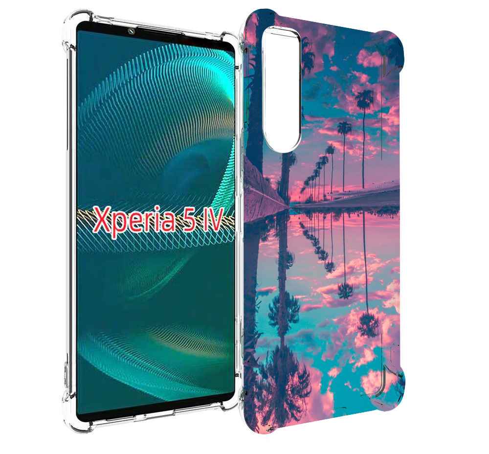 

Чехол MyPads отражение-пальм для Sony Xperia 5 IV (5-4), Прозрачный, Tocco