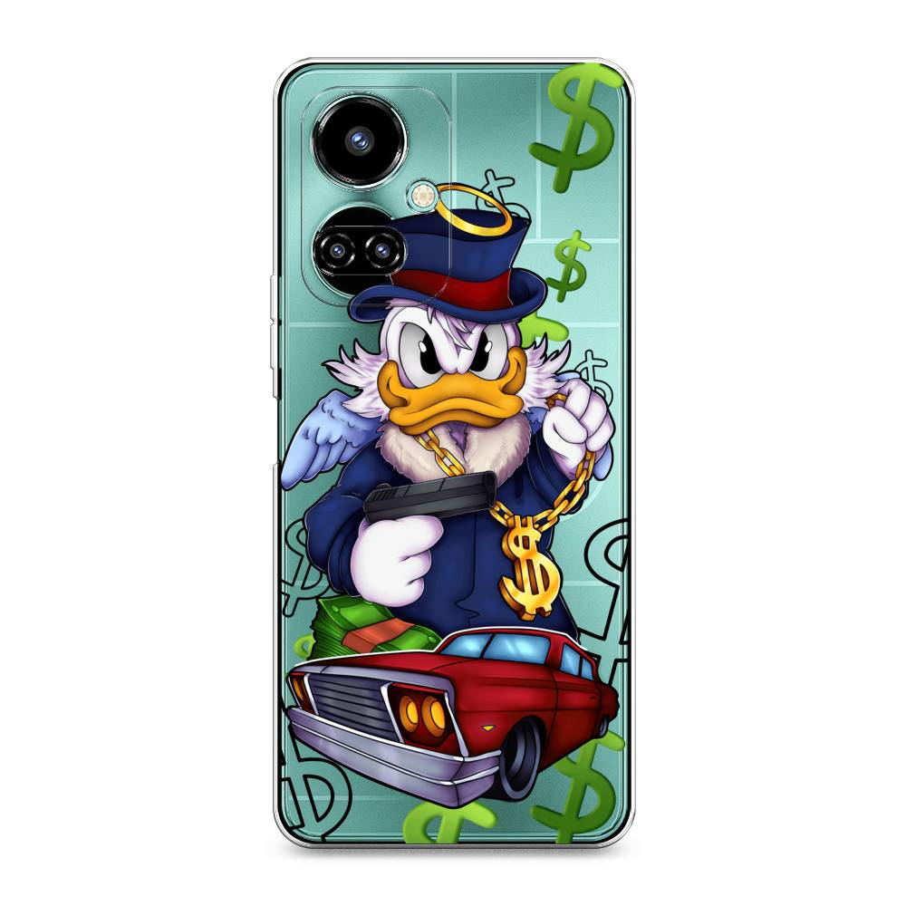 

Чехол на Tecno Camon 19 "Scrooge McDuck with a Gold Chain", Красный;синий;белый, 302250-6
