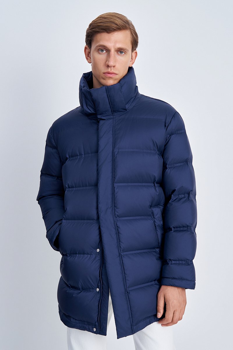 

Пуховик мужской Finn Flare FAC21032 синий M, FAC21032