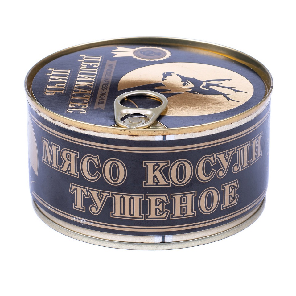 Мясо косули тушеное 