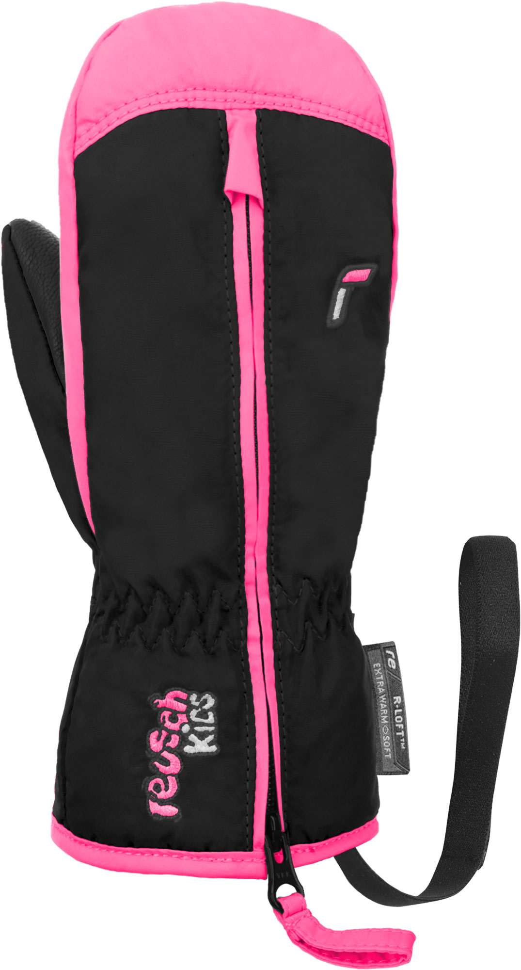 Варежки Горнолыжные Reusch Ben Mitten Black/Knockout Pink (Inch (Дюйм):I)