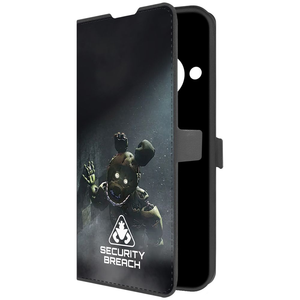 

Чехол-книжка Krutoff Eco Book для Honor X9a ФНАФ - Нарушение безопасности (черный)