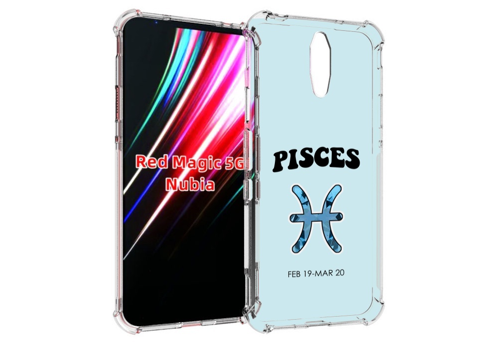 

Чехол MyPads знак-зодиака-рыбы-3 для ZTE Nubia Red Magic 1 5G, Прозрачный, Tocco