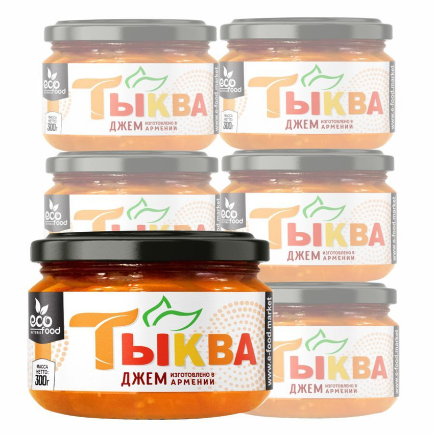 

Джем ECOFOOD из тыквы, 6 шт х 300 г