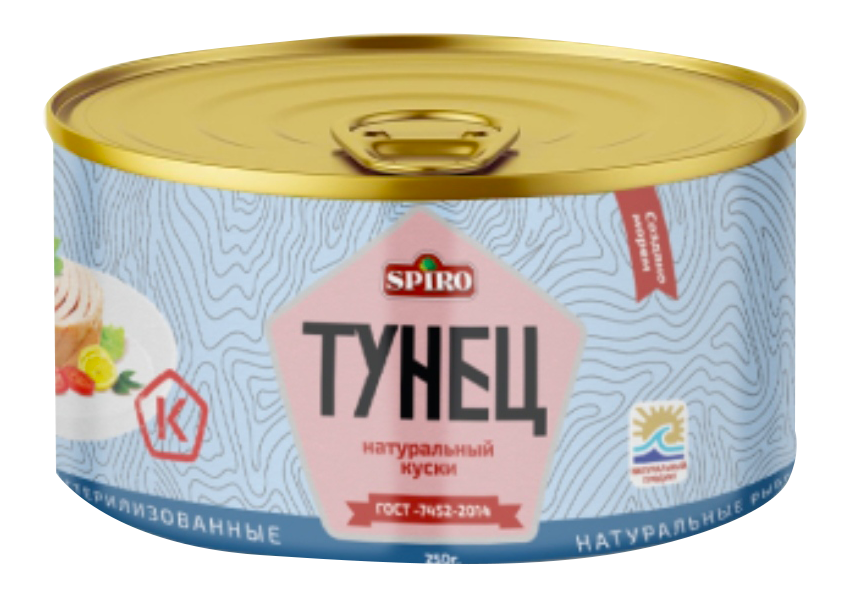 Тунец Spiro натуральный 250 г