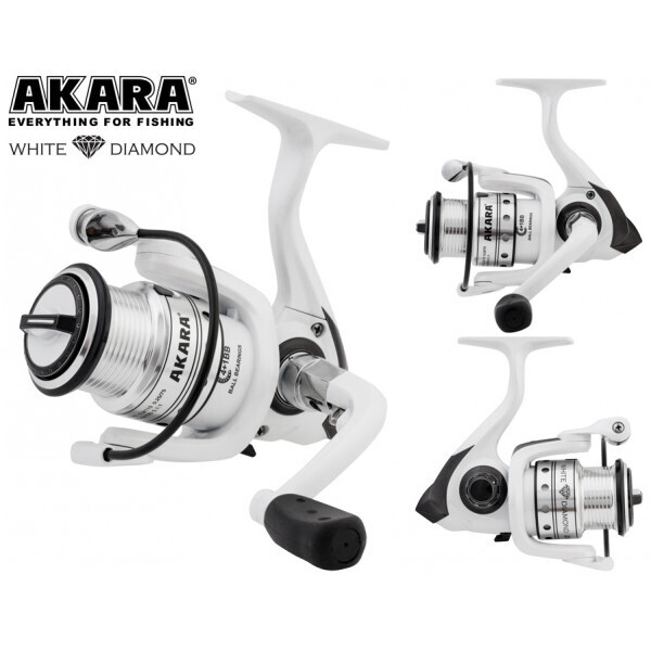 

Катушка рыболовная Akara White Diamond 4+1 bb AWD1000-4 безынерционная, White Diamond 4+1 bb