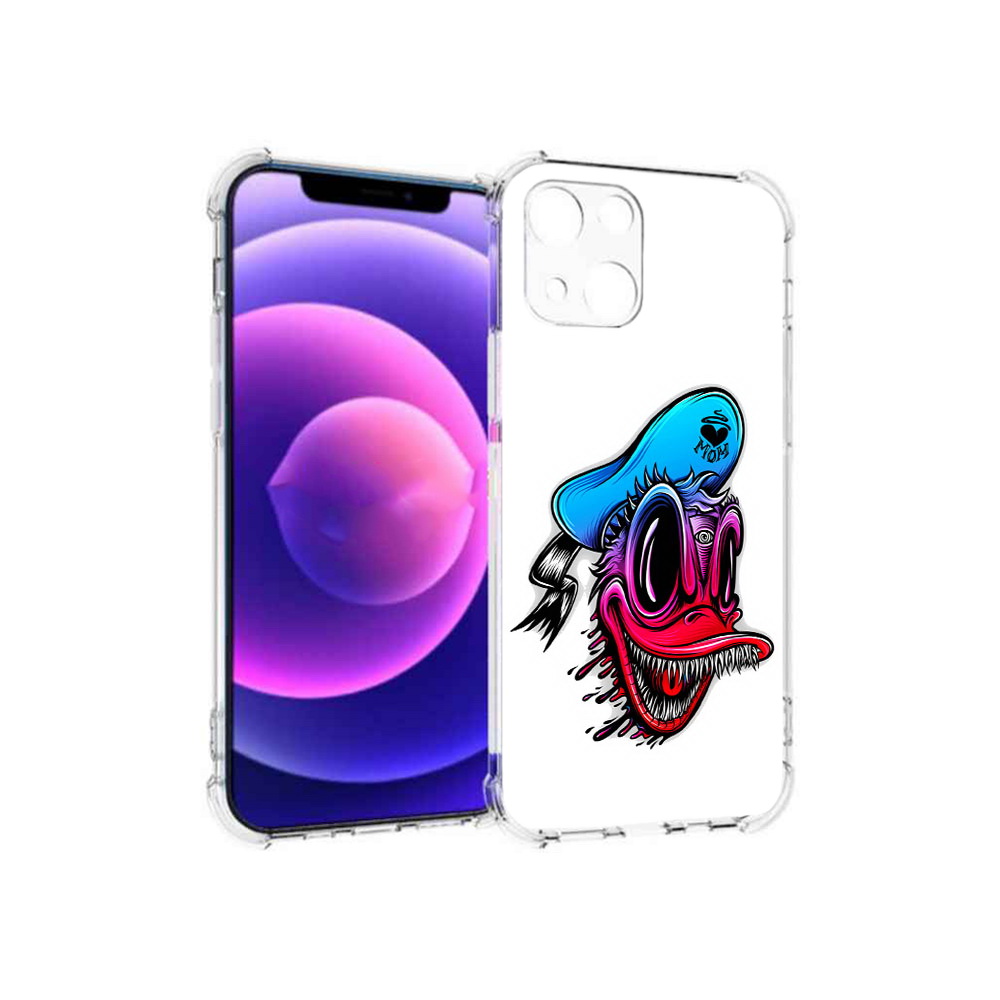 

Чехол MyPads Tocco для Apple iPhone 13 mini Дональд (PT162959.608.71), Прозрачный, Tocco