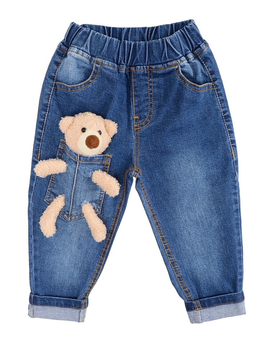 фото Брюки для мальчика bonito kids джинсовые цв. синий р. 98, op1170