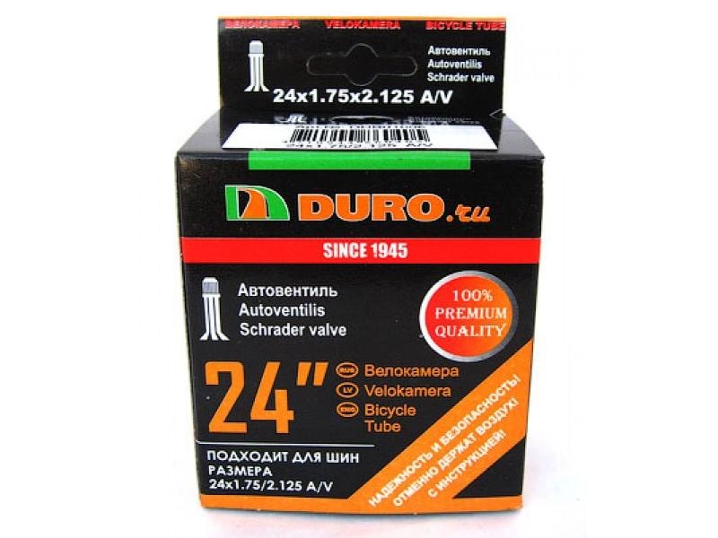 

Велокамера 24" DURO 24х2,5/2,6/2,75/3,00 А/V-48 двойной обод/DAB01001, DAB01001