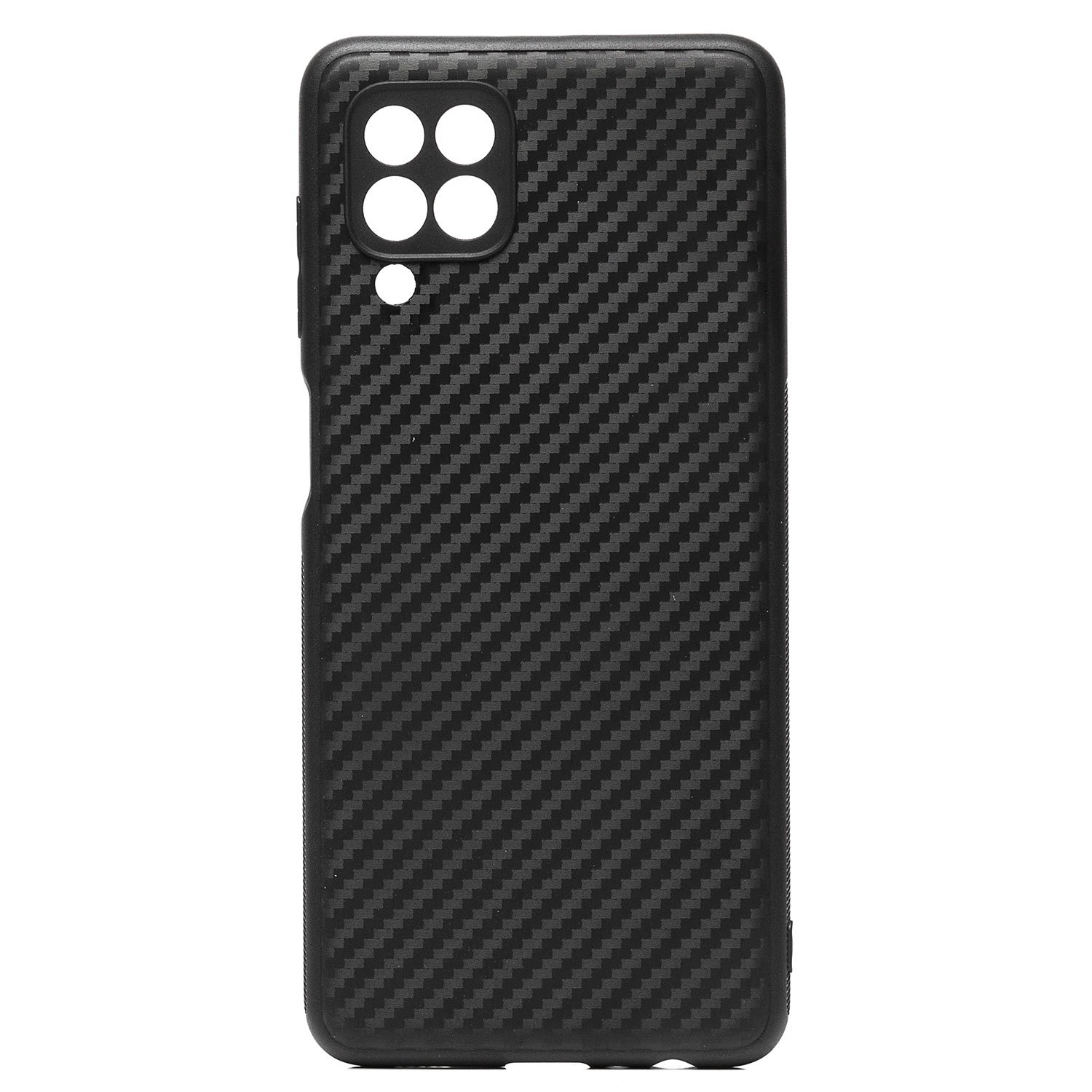 

Чехол Samsung SM-M325F (Galaxy M32) силиконовый карбон <черный>