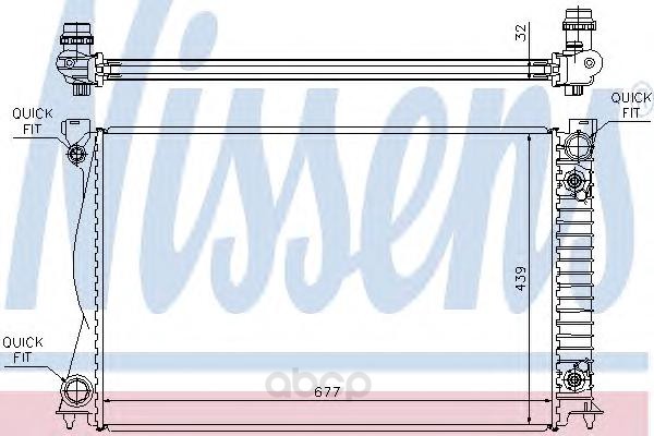 

Радиатор Audi A6 Iv 3,0 Aut. 04- Nissens 60233A