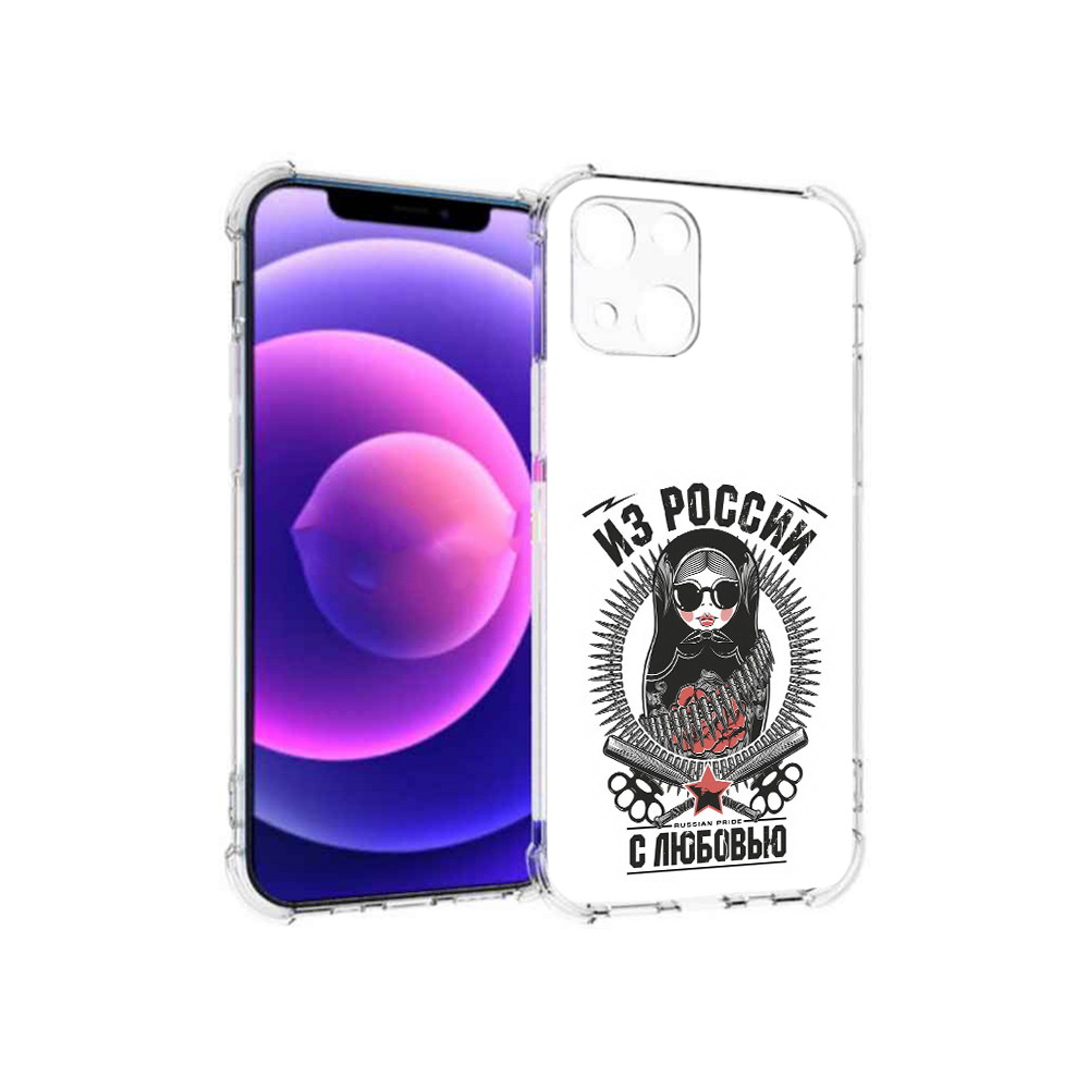 

Чехол MyPads Tocco для Apple iPhone 13 mini Из России с любовью (PT162959.608.91), Прозрачный, Tocco