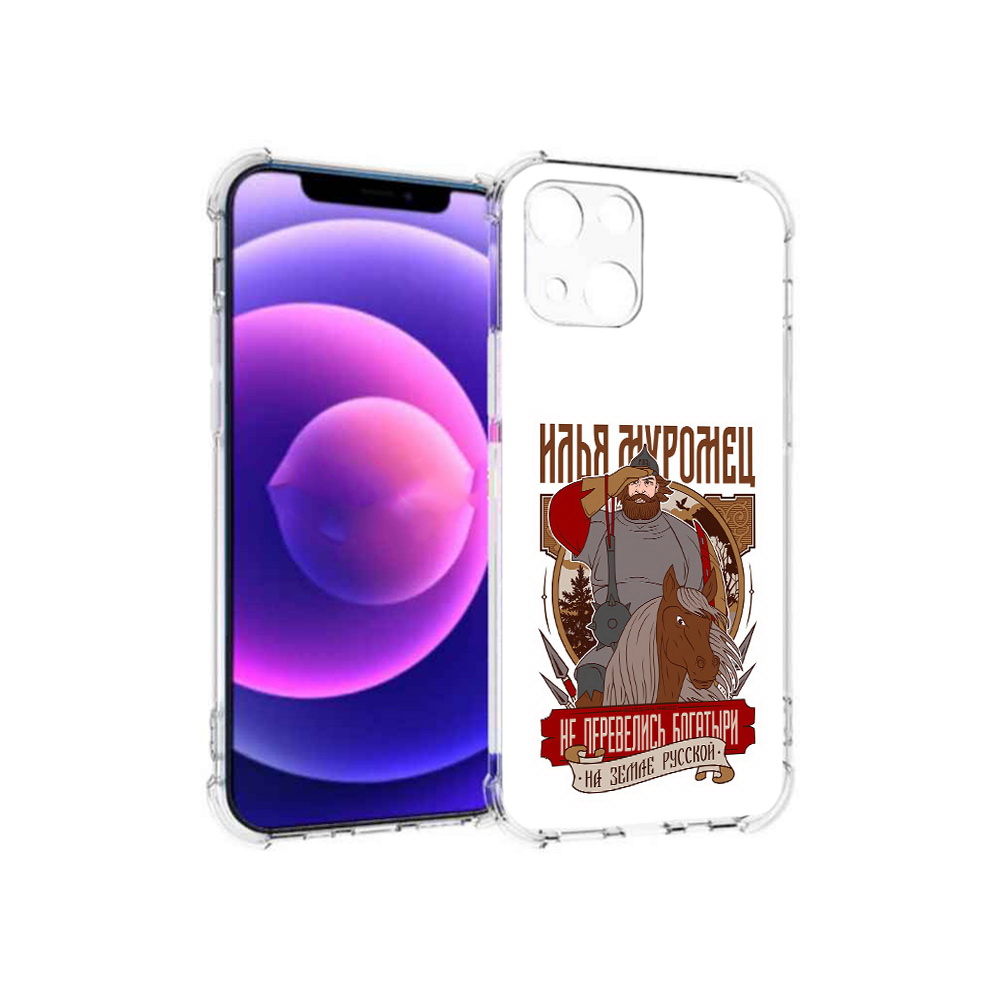 

Чехол MyPads Tocco для Apple iPhone 13 mini Илья Муромец (PT162959.608.92), Прозрачный, Tocco