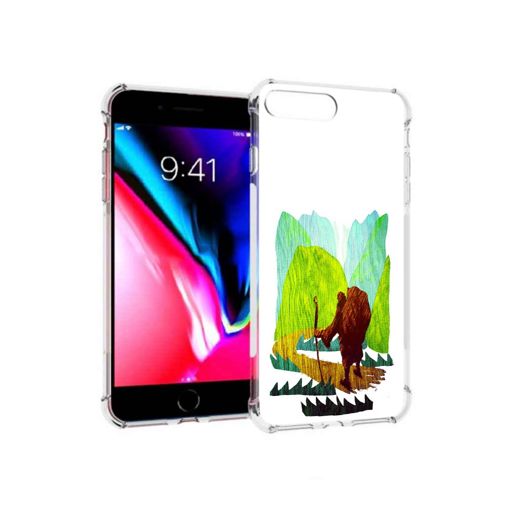 

Чехол MyPads Tocco для Apple iPhone 8 Plus Лесная тропа (PT70866.609.106), Прозрачный, Tocco