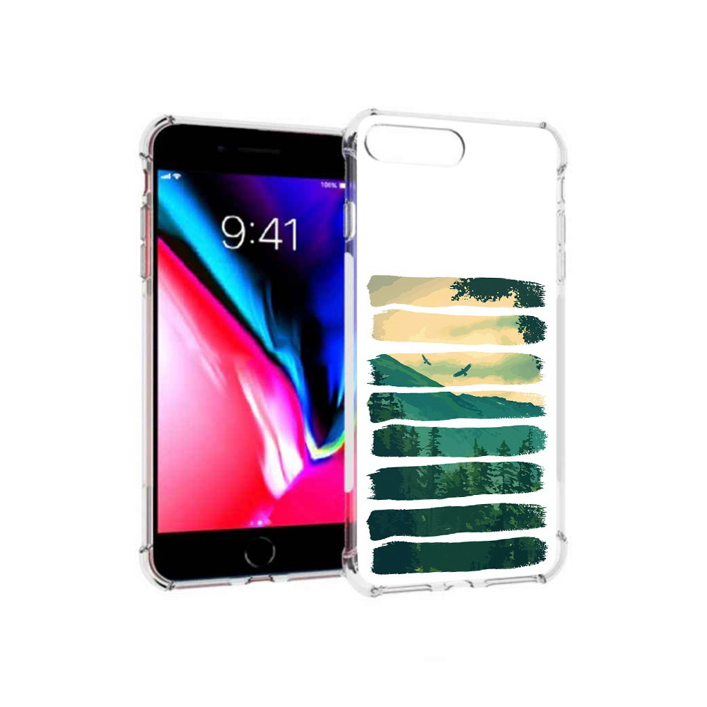 

Чехол MyPads Tocco для Apple iPhone 8 Plus Лесная чаща (PT70866.609.107), Прозрачный, Tocco