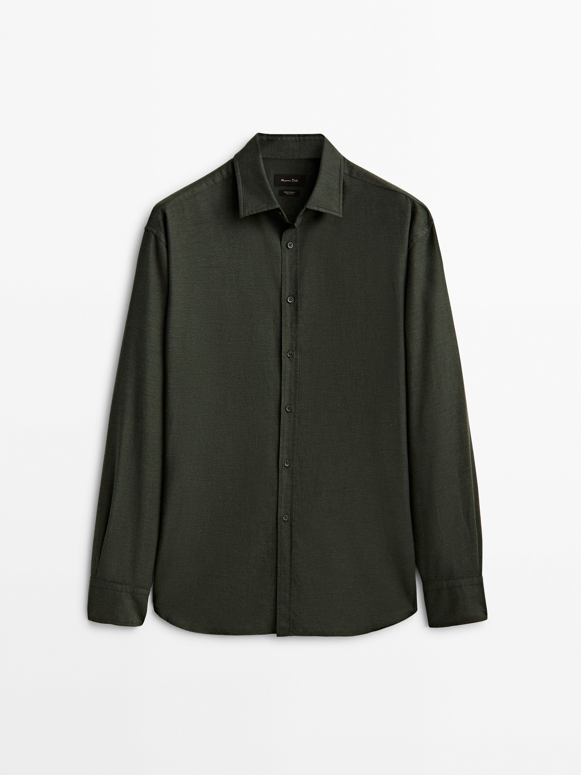 

Рубашка мужская Massimo Dutti 00118325500 зеленая L, 00118325500