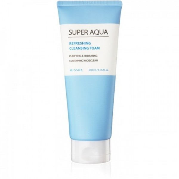 Пенка для лица очищающая Missha Super Aqua Refreshing Cleansing Foam 100 мл