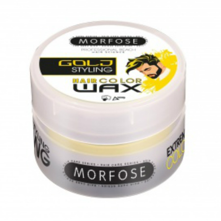 фото Воск для волос morfose color hair wax цветной золотой 100 мл