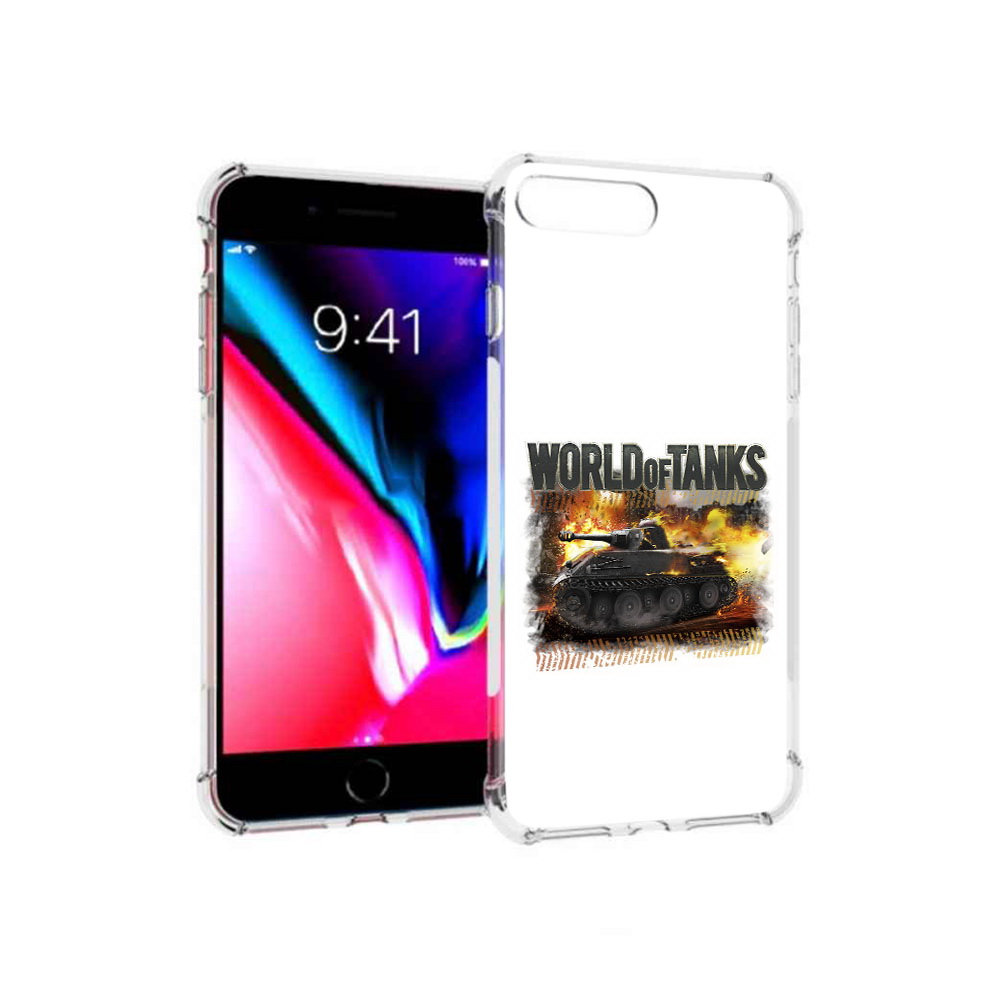 

Чехол MyPads Tocco для Apple iPhone 8 Plus Мир танков-2 (PT70866.609.118), Прозрачный, Tocco