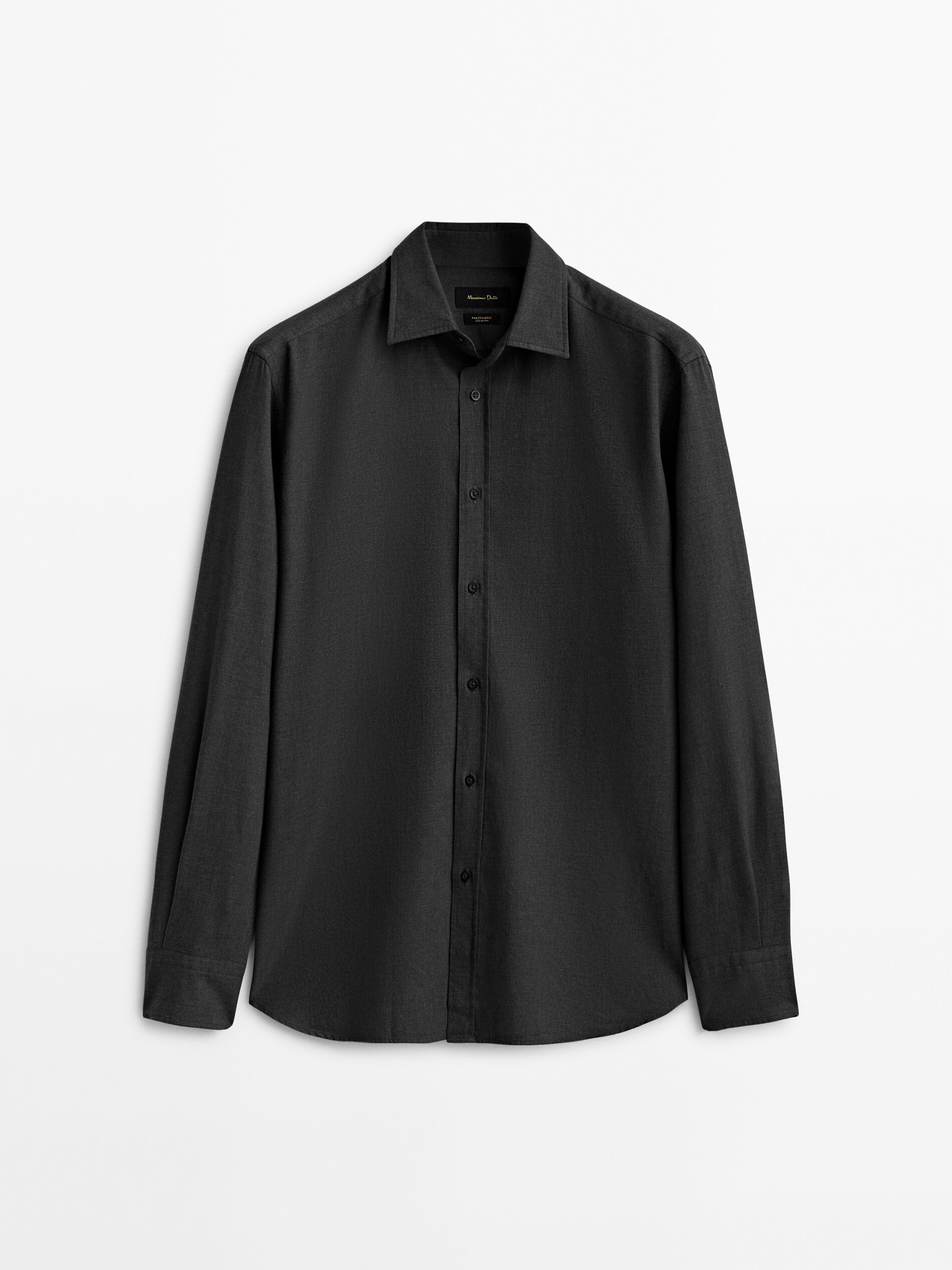 

Рубашка мужская Massimo Dutti 00118325814 серая 2XL, 00118325814