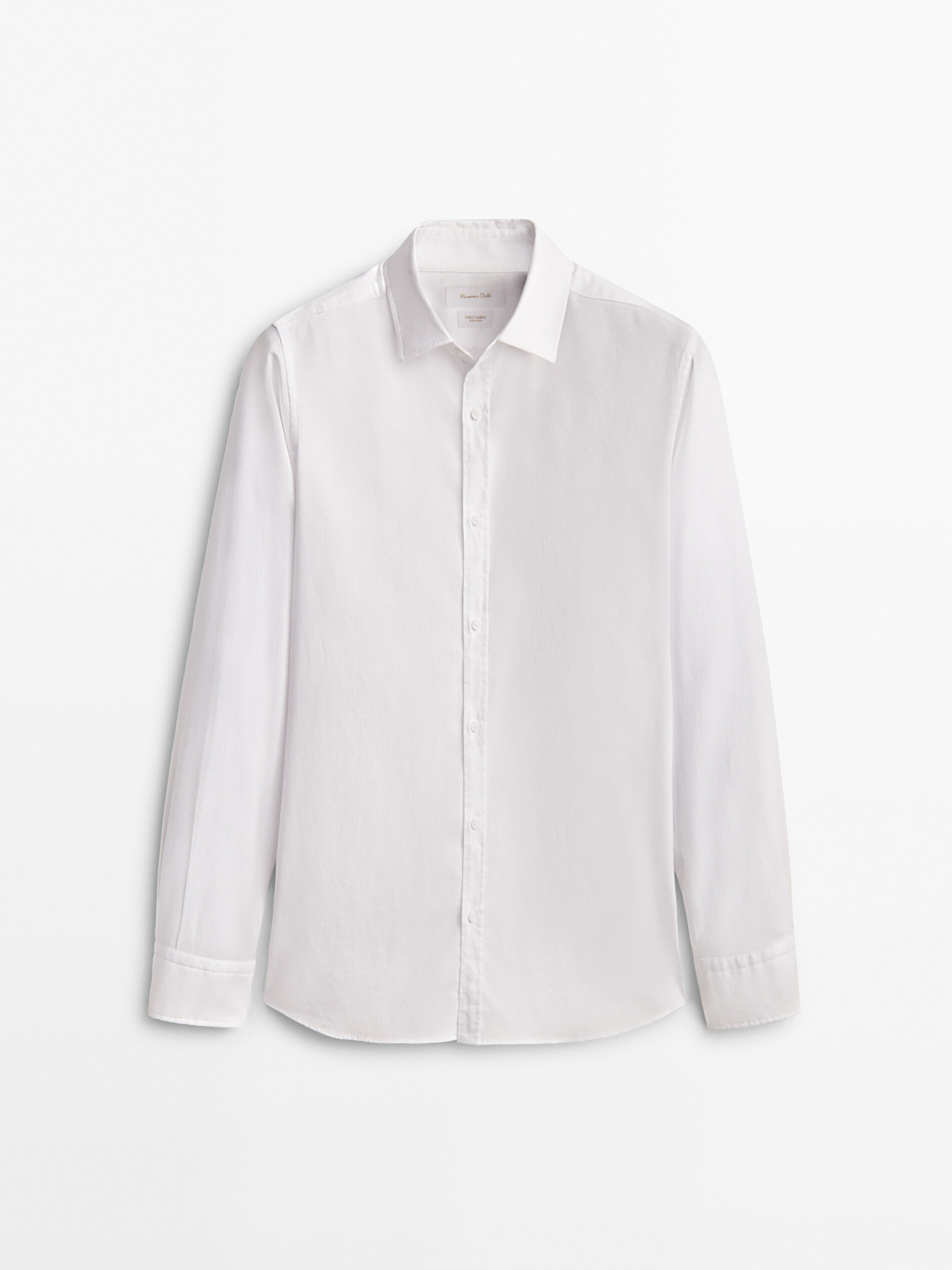 

Рубашка мужская Massimo Dutti 00118325250 белая S, 00118325250
