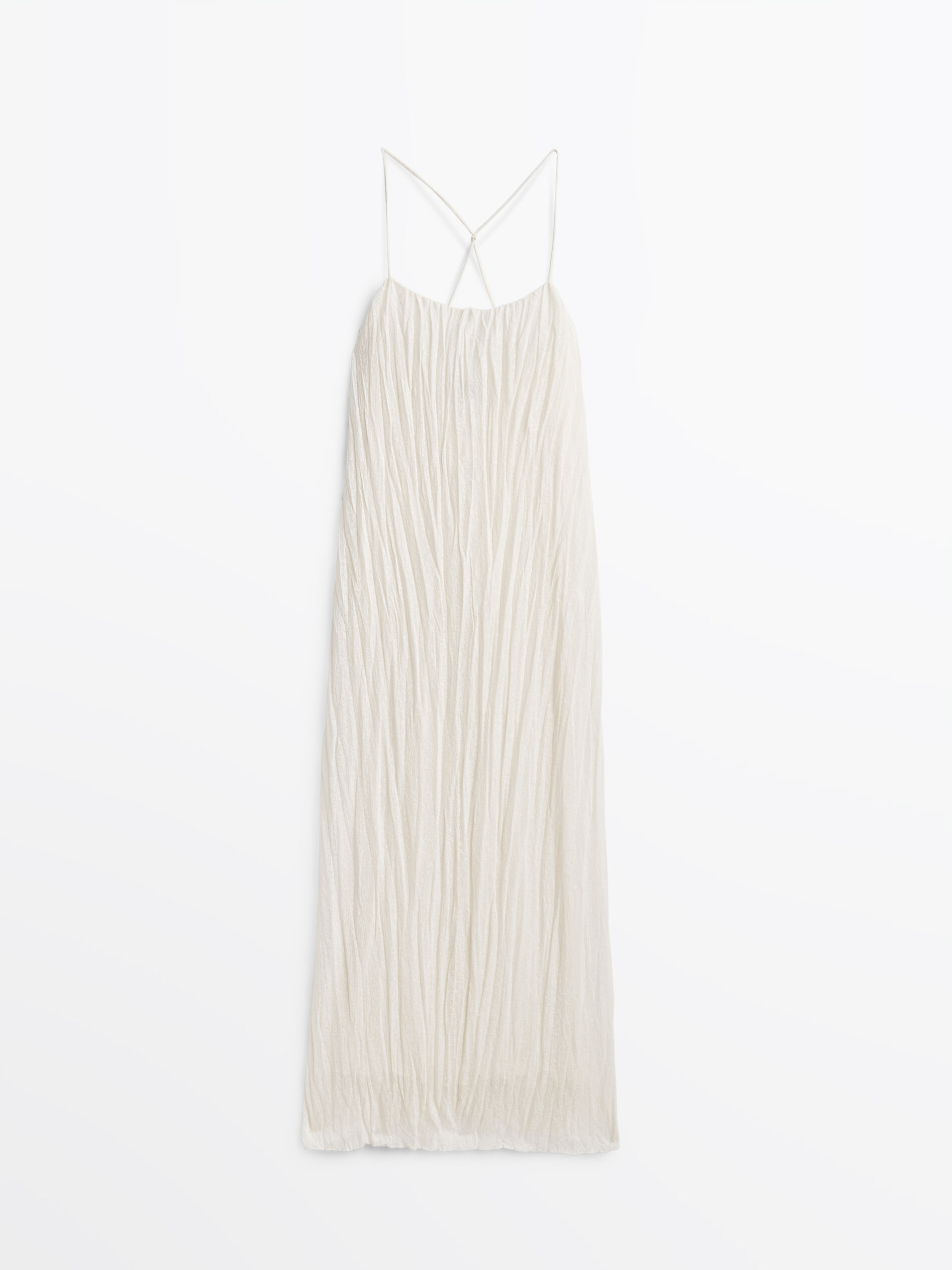 

Платье женское Massimo Dutti 06602752712 белое M, 06602752712