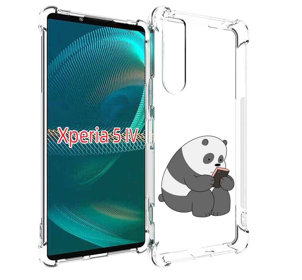 

Чехол MyPads панда-в-телефоне для Sony Xperia 5 IV (5-4), Прозрачный, Tocco