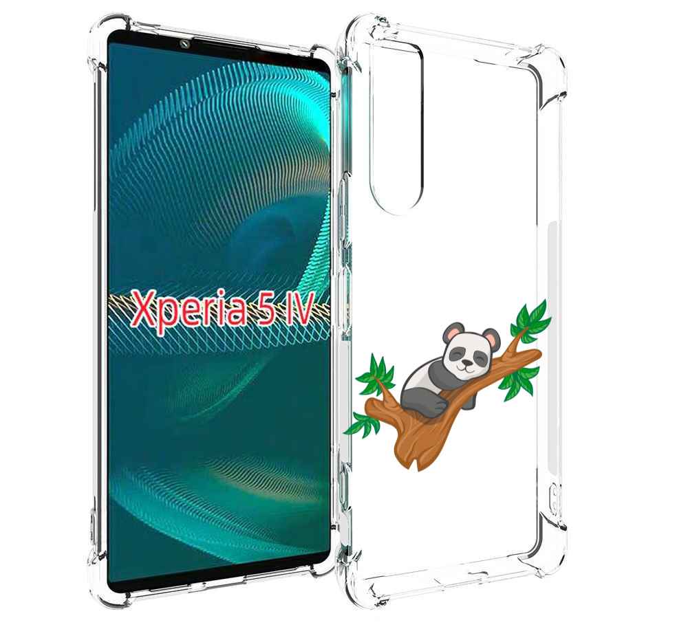 

Чехол MyPads панда-на-деревце для Sony Xperia 5 IV (5-4), Прозрачный, Tocco
