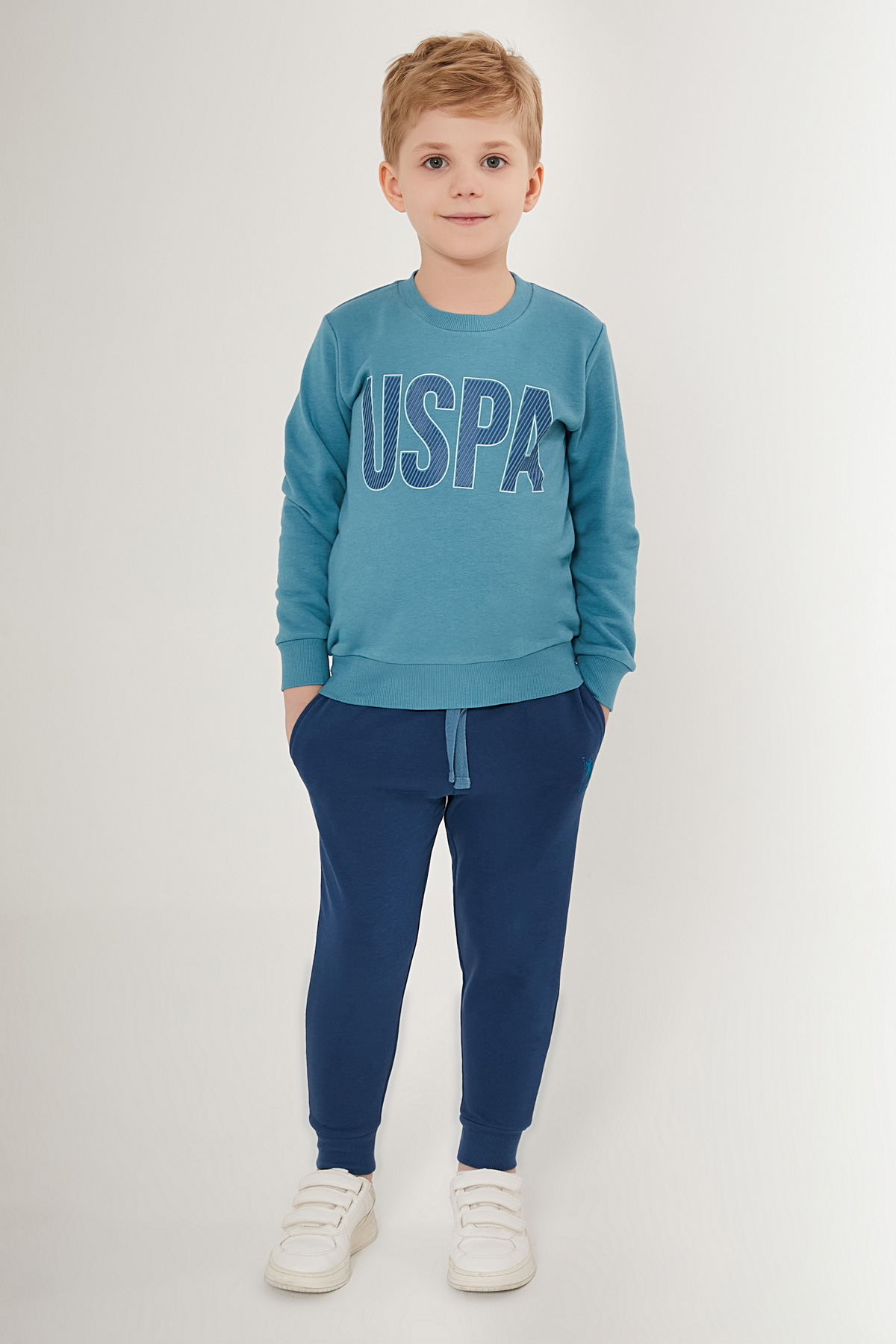 Костюм повседневный US Polo Assn G083SZ0HF0US1530_VR212, синий, бирюзовый, 104 U.S. POLO ASSN. синий,  бирюзовый