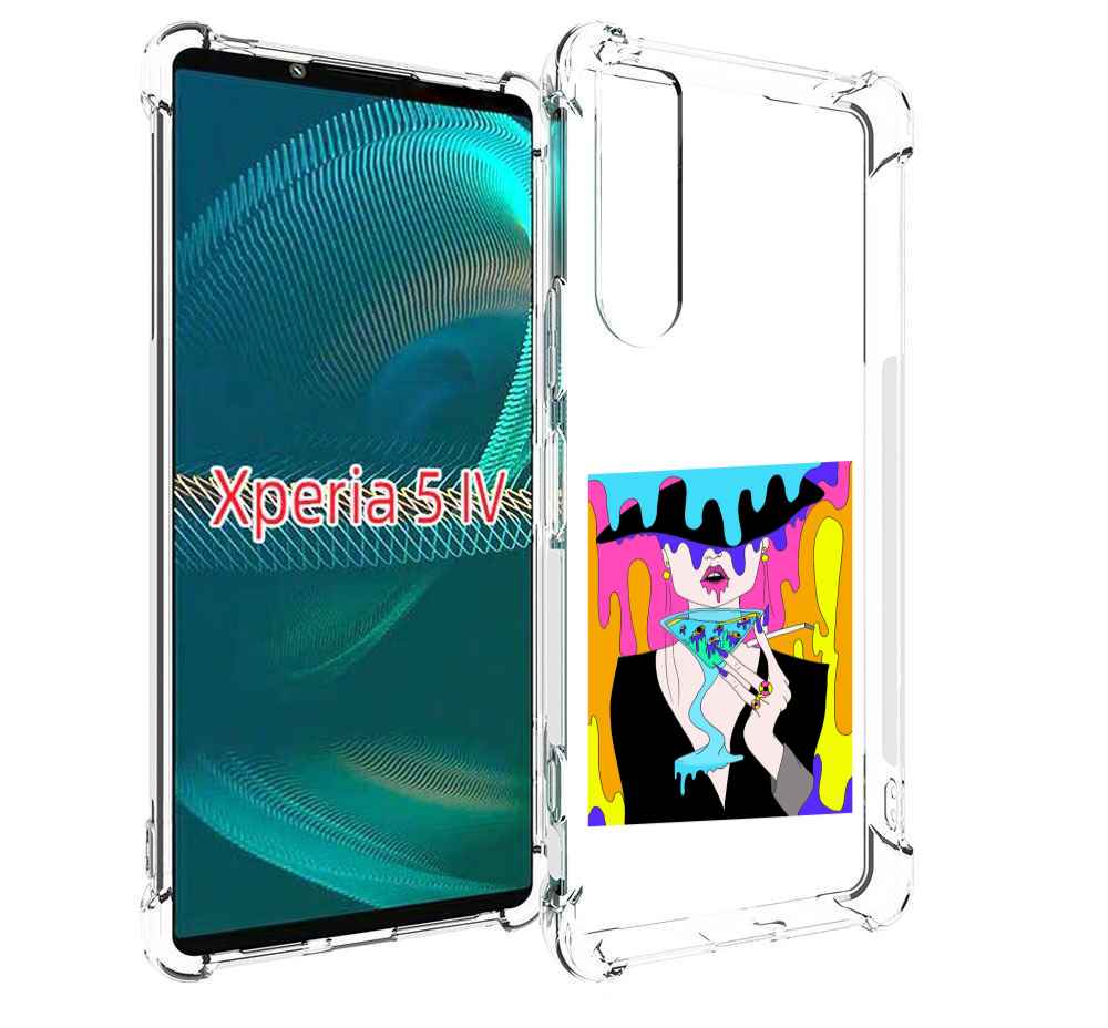 

Чехол MyPads плавленая девушка акварель женский для Sony Xperia 5 IV (5-4), Прозрачный, Tocco