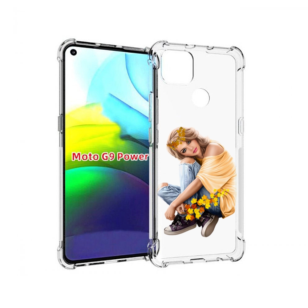 

Чехол MyPads девушка-в-цветочками женский для Motorola Moto G9 Power, Прозрачный, Tocco