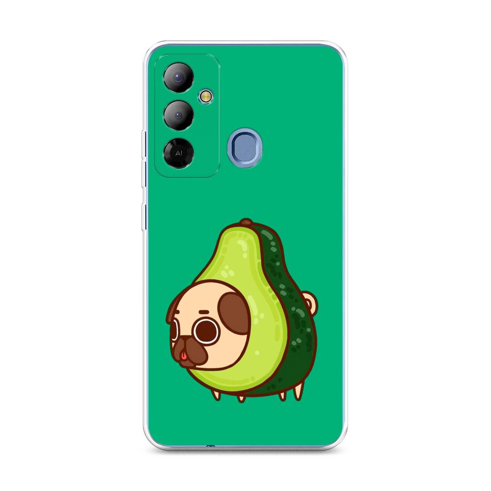 

Чехол на Tecno Pop 6 Go "Мопс авокадик", Зеленый, 302950-1