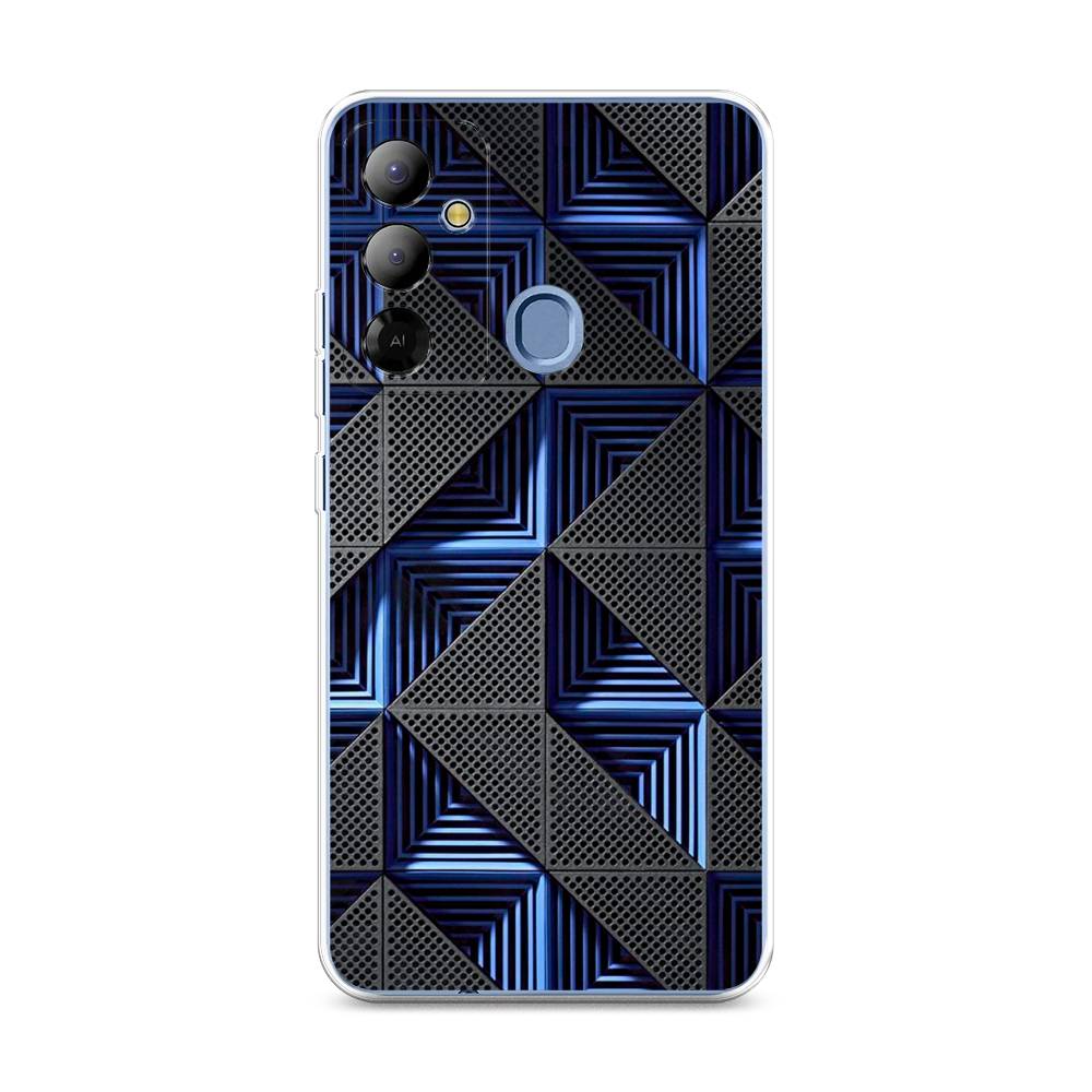 

Чехол на Tecno Pop 6 Go "IBM", Серый;синий, 302950-3