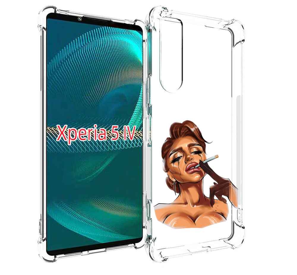 

Чехол MyPads плачущая-девушка-с-сигаретой женский для Sony Xperia 5 IV (5-4), Прозрачный, Tocco