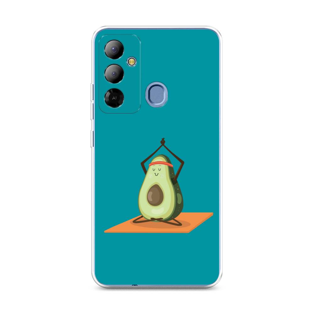 

Чехол на Tecno Pop 6 Go "Расслабься с авокадо", Бирюзовый, 302950-6