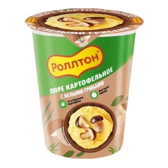 

Картофельное пюре Роллтон с белыми грибами 55 г