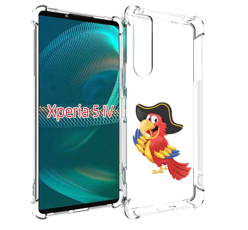 

Чехол MyPads попугай-пират для Sony Xperia 5 IV (5-4), Прозрачный, Tocco