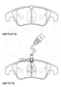 

Колодки Тормозные Ауди/Audi A4/A4 Allroad/A5/Q5 1.8-3.2 07- Передние С Датч. Trialli PF 41