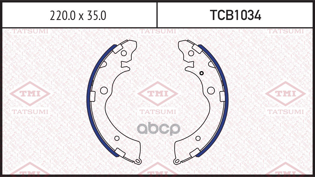 Колодки Тормозные Барабанные Tatsumi Tcb1034 TMI TATSUMI TCB1034