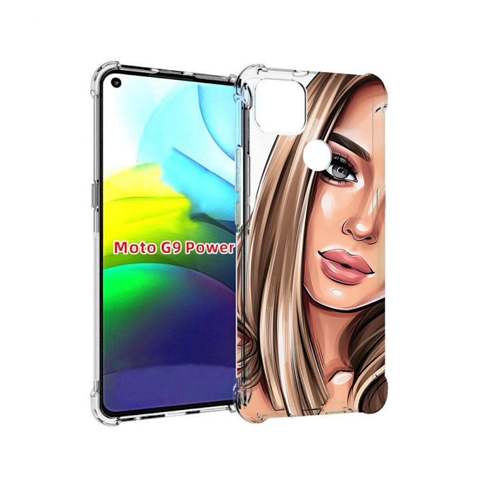 

Чехол MyPads девушка-с-каре женский для Motorola Moto G9 Power, Прозрачный, Tocco