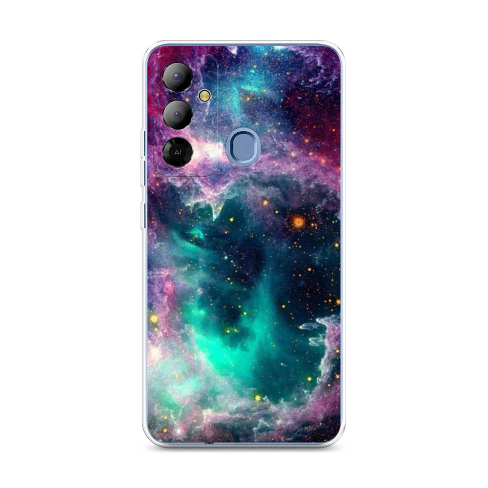 

Чехол на Tecno Pop 6 Go "Звездные облака", Розовый;бежевый, 302950-2
