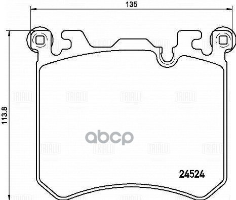 

Колодки Тормозные Бмв/Bmw X5 E70/F15/X6 E71/F15 Передние С Датч. Trialli PF 4191