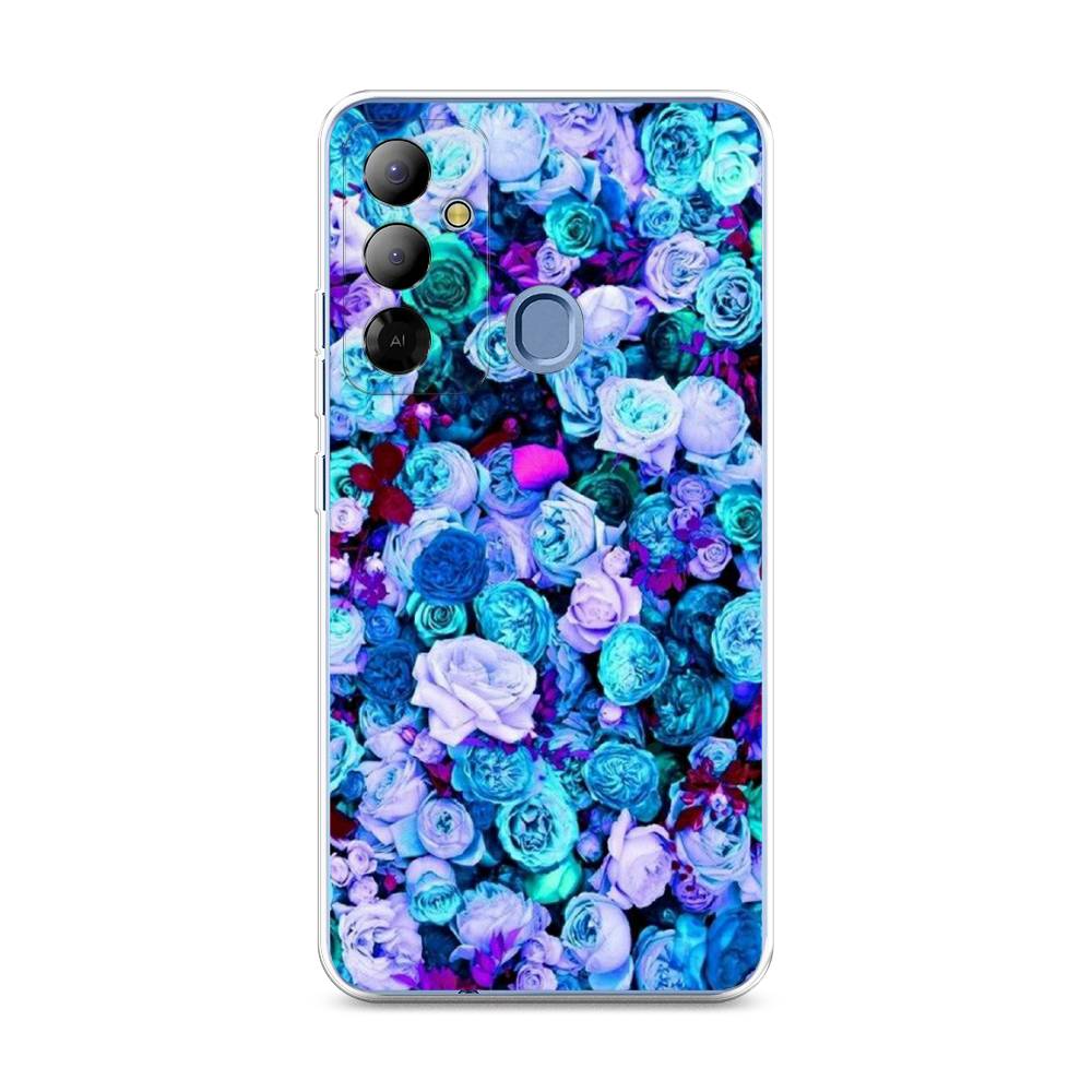 

Чехол на Tecno Pop 6 Go "Цветочный ковер", Фиолетовый, 302950-2