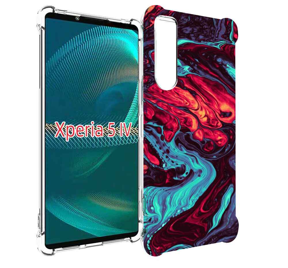 

Чехол MyPads разбавленная краска для Sony Xperia 5 IV (5-4), Прозрачный, Tocco